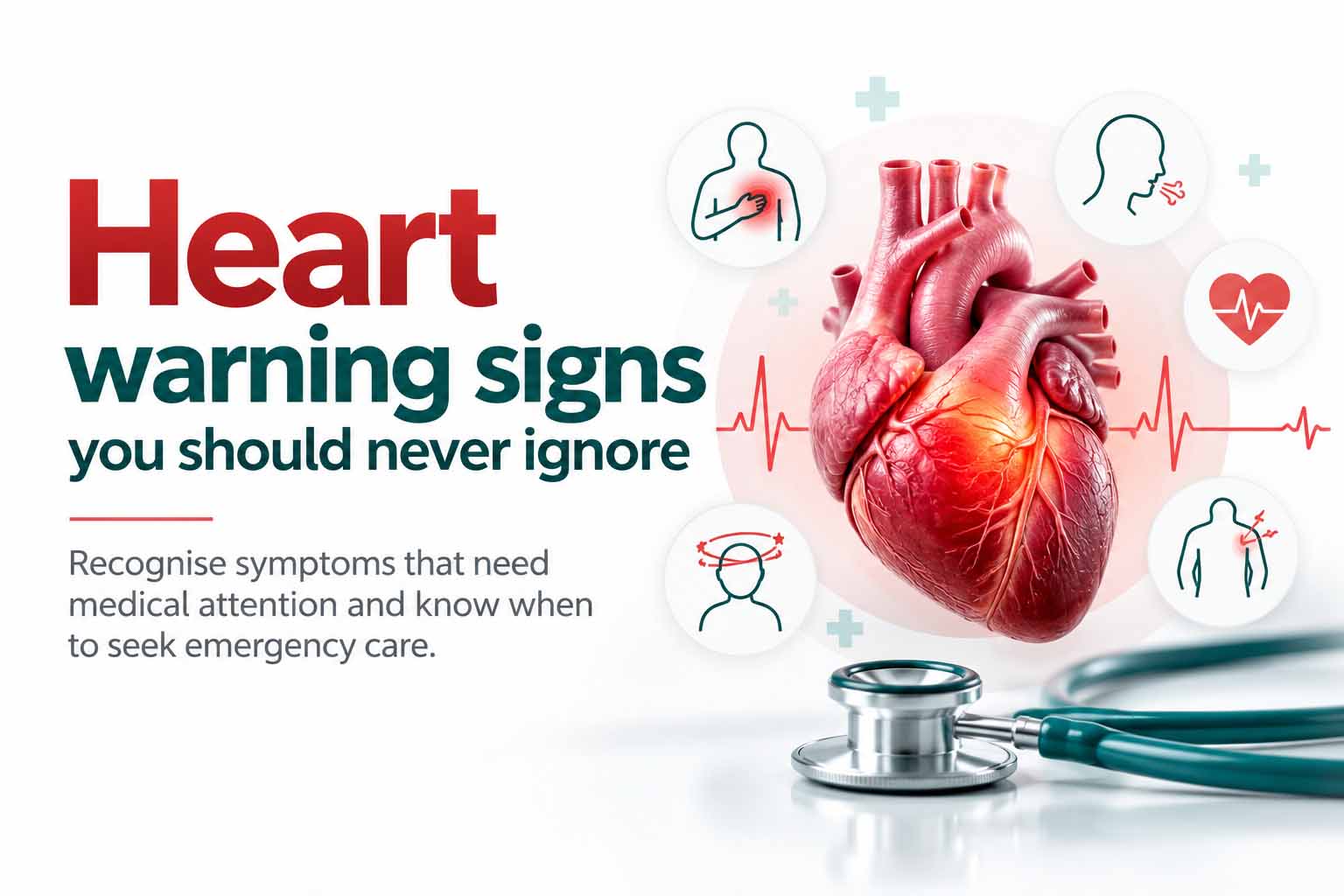 Heart health medical illustration